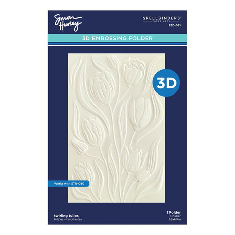 Spellbinders Tulip Garden 3D Embossing Folder and Stencil Bundle (BD-0846) Spellbinders Tulip Garden 3D Embossing Folder and Stencil Bundle (BD-0846)