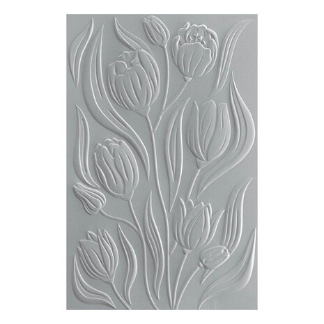 Spellbinders Tulip Garden 3D Embossing Folder and Stencil Bundle (BD-0846) Spellbinders Tulip Garden 3D Embossing Folder and Stencil Bundle (BD-0846)