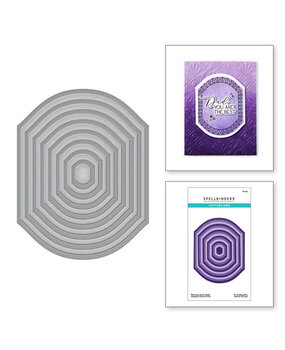 Spellbinders Mirrored Arch Snijmal Labels (S5-613)