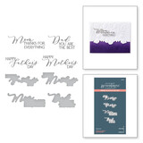 Spellbinders Mirrored Arch Mother's & Father's Day Sentiments Press Plate (BP-111)