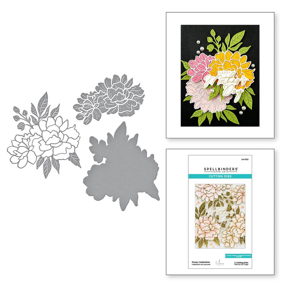 Spellbinders Let's Celebrate Snijmal Peony Celebration (S4-1333)