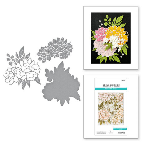 Spellbinders Let's Celebrate Snijmal Peony Celebration (S4-1333)