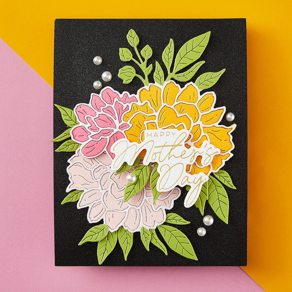Spellbinders Let's Celebrate Snijmal Peony Celebration (S4-1333)