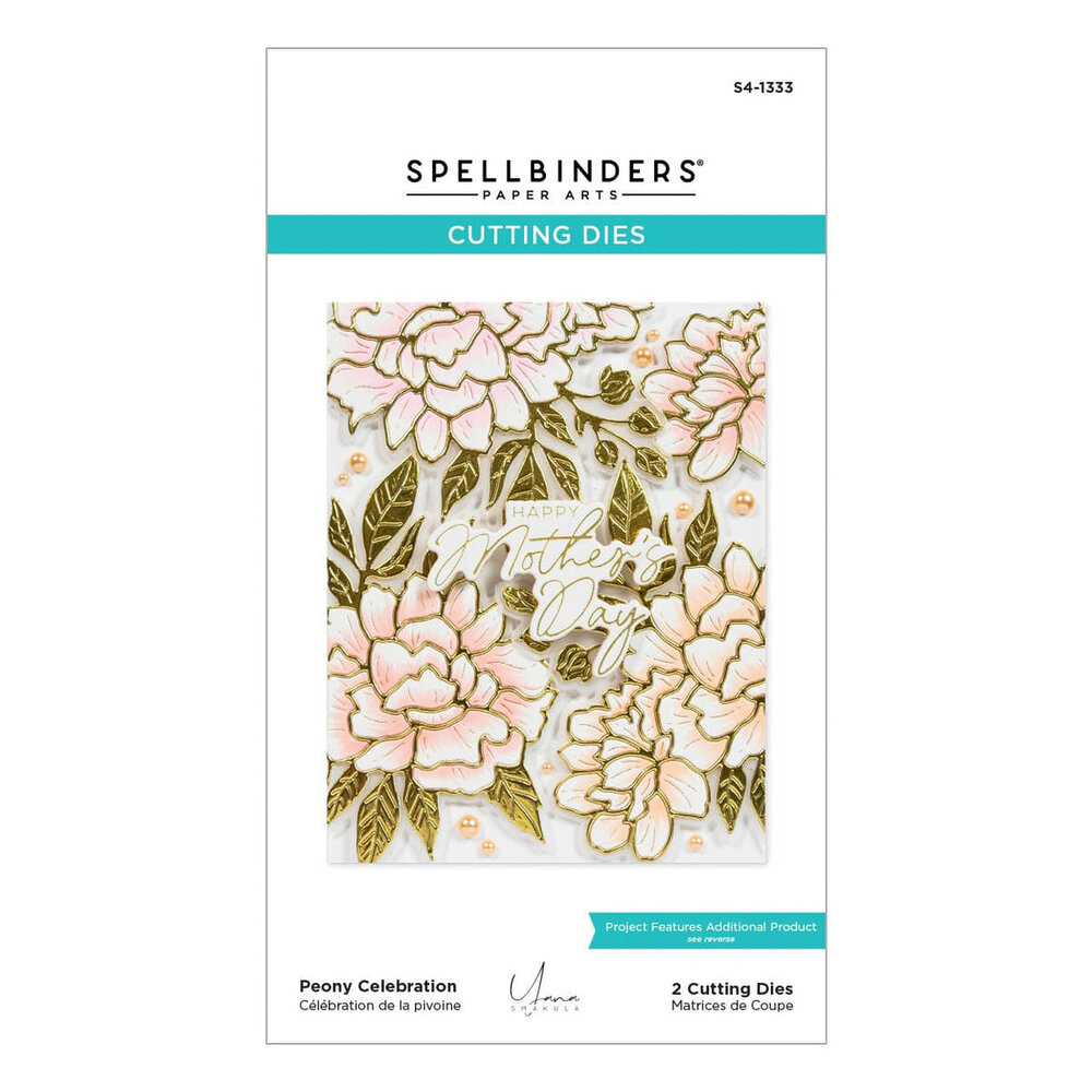Spellbinders Let's Celebrate Snijmal Peony Celebration (S4-1333)