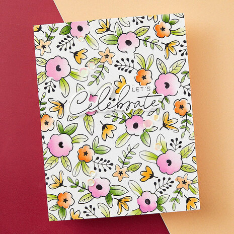 Spellbinders Let's Celebrate Floral Celebration Press Plate (BP-151) Spellbinders Let's Celebrate Floral Celebration Press Plate (BP-151)