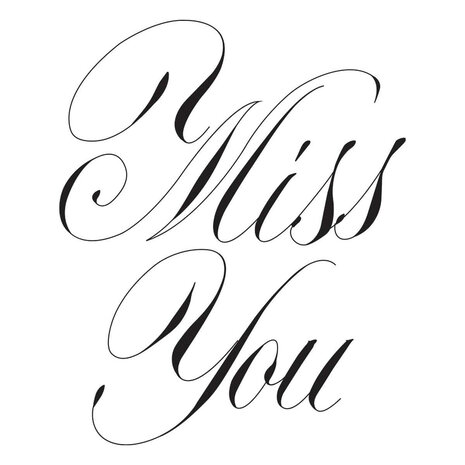 Spellbinders Copperplate Everyday Sentiments Miss You Press Plate (BP-102) Spellbinders Copperplate Everyday Sentiments Miss You Press Plate (BP-102)