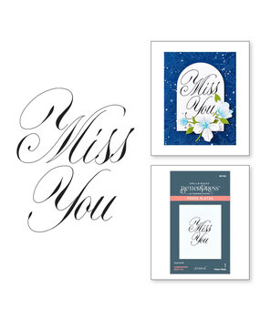 Spellbinders Copperplate Everyday Sentiments Miss You Press Plate (BP-102) Spellbinders Copperplate Everyday Sentiments Miss You Press Plate (BP-102)