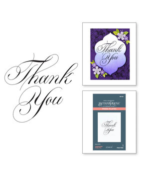 Spellbinders Copperplate Everyday Sentiments Thank You Press Plate (BP-103)