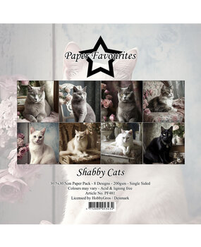 Paper Favourites Shabby Cats 12x12 Inch Paper Pack (PF481) Paper Favourites Shabby Cats 12x12 Inch Paper Pack (PF481)
