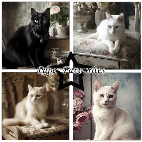 Paper Favourites Shabby Cats 12x12 Inch Paper Pack (PF481) Paper Favourites Shabby Cats 12x12 Inch Paper Pack (PF481)
