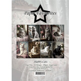 Paper Favourites Shabby Cats A5 Paper Pack (PFA125)