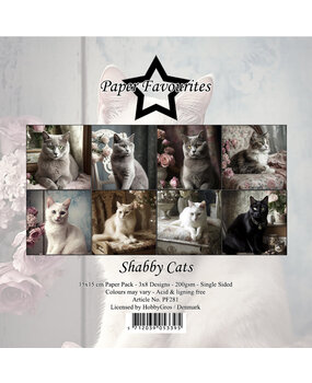 Paper Favourites Shabby Cats 6x6 Inch Paper Pack (PF281) Paper Favourites Shabby Cats 6x6 Inch Paper Pack (PF281)
