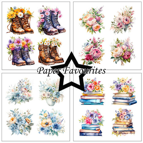 Paper Favourites Floral Spring 6x6 Inch Paper Pack (PF284)