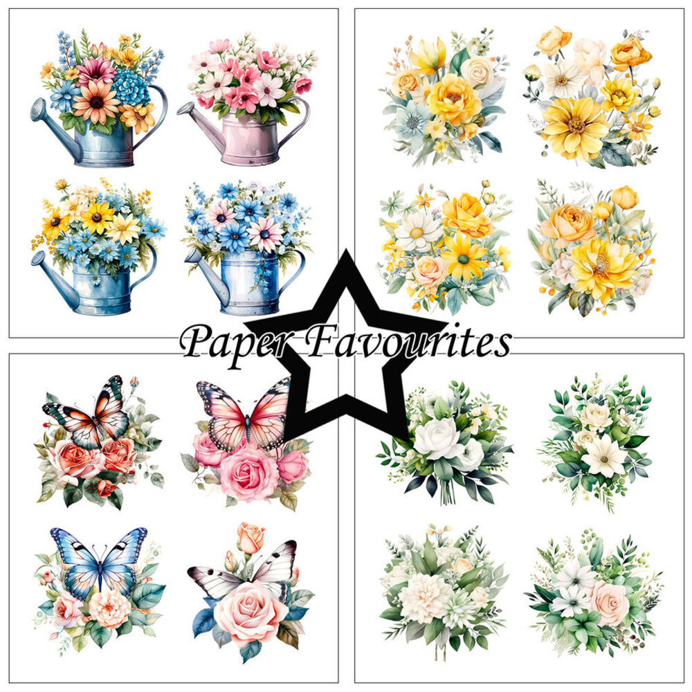 Paper Favourites Floral Spring 6x6 Inch Paper Pack (PF284)