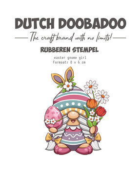 Dutch Doobadoo Rubber Stamp Easter Gnome Girl (497.004.002) Dutch Doobadoo Rubber Stamp Easter Gnome Girl (497.004.002)