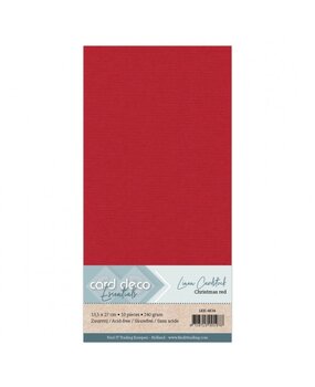 Card Deco Linen Cardstock Christmas Red 10 Vel Vierkant (LKK-4K34) Card Deco Linen Cardstock Christmas Red 10 Vel Vierkant (LKK-4K34)