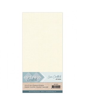 Card Deco Linen Cardstock Off White 10 Vel Vierkant (LKK-4K32) Card Deco Linen Cardstock Off White 10 Vel Vierkant (LKK-4K32)
