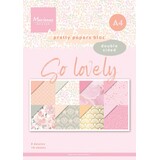 Marianne Design So Lovely A4 Pretty Papers Bloc (PK9187)