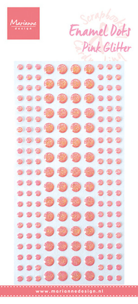Marianne Design Enamel Dots Pink Glitter (PL4531) Marianne Design Enamel Dots Pink Glitter (PL4531)