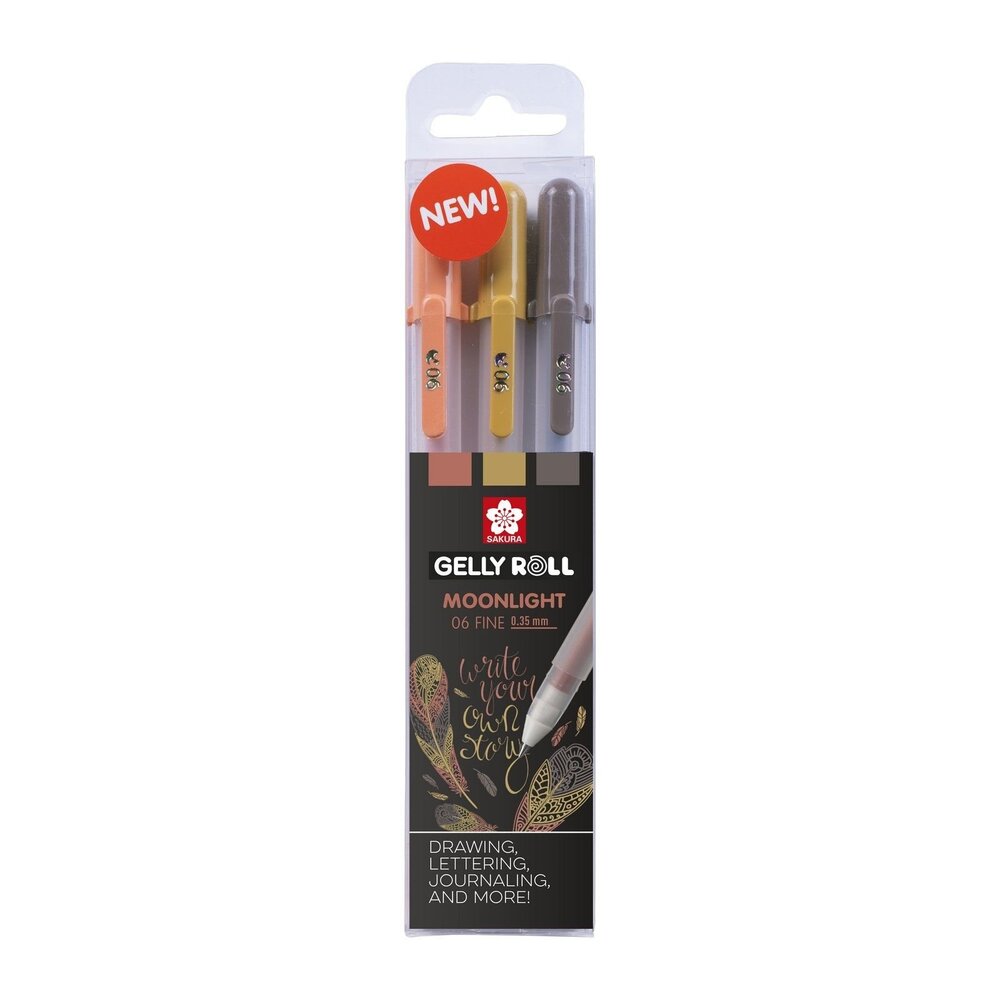 SAKURA Gelly Roll Gelpen Set Fine Moonlight Nature (POXPGBMOO3D) SAKURA Gelly Roll Gelpen Set Fine Moonlight Nature (POXPGBMOO3D)