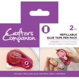 Crafter's Companion Glue Tape Pen & Refill Pack Straight (CC-ADH-STAPE-FILL)