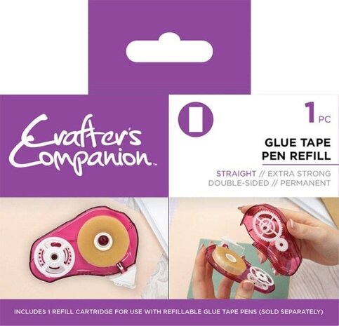 Crafter's Companion Glue Tape Pen Straight Refill (CC-ADH-REFILL-ST) Crafter's Companion Glue Tape Pen Straight Refill (CC-ADH-REFILL-ST)