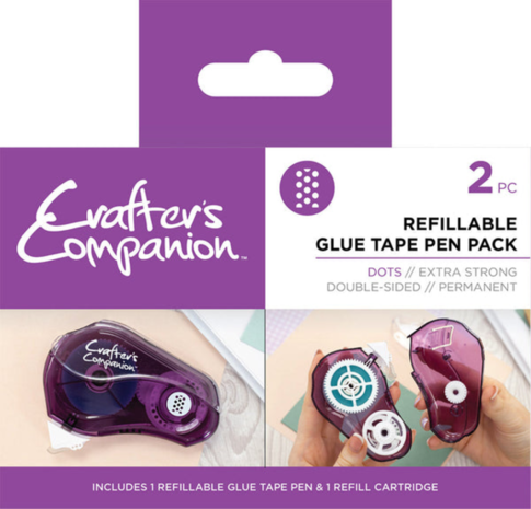 Crafter's Companion Glue Tape Pen & Refill Pack Dots (CC-ADH-DTAPE-FILL) Crafter's Companion Glue Tape Pen & Refill Pack Dots (CC-ADH-DTAPE-FILL)