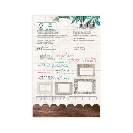 P13 Naturalist Ephemera Frames and Words (P13-NAT-37)