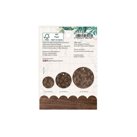 P13 Naturalist Decorative Tags 01 (P13-NAT-21) P13 Naturalist Decorative Tags 01 (P13-NAT-21)