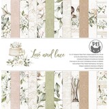 P13 Love and Lace 12x12 Inch Paper Pad (P13-LAL-08)