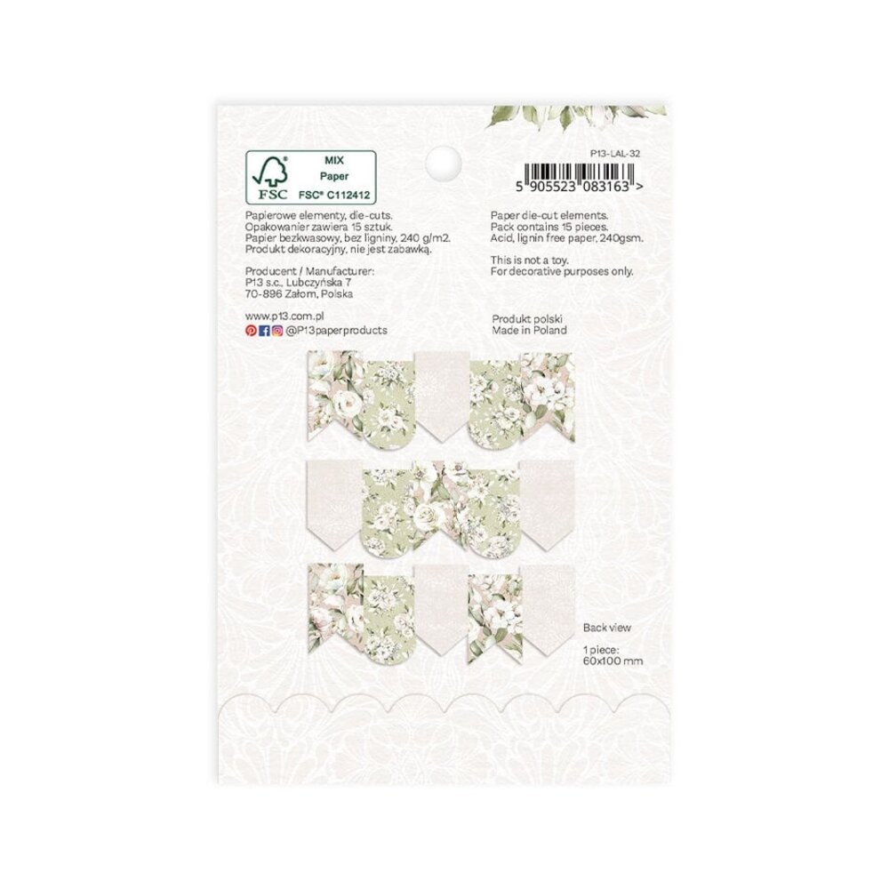 P13 Love and Lace Paper Die-Cut Garland (P13-LAL-32)