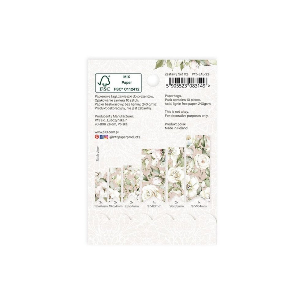 P13 Love and Lace Decorative Tags 02 (P13-LAL-22) P13 Love and Lace Decorative Tags 02 (P13-LAL-22)