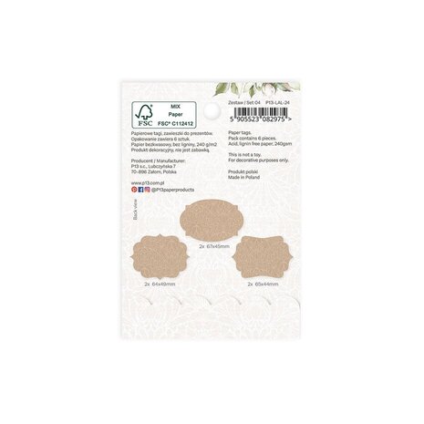 P13 Love and Lace Decorative Tags 04 (P13-LAL-24) P13 Love and Lace Decorative Tags 04 (P13-LAL-24)