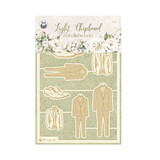P13 Love and Lace Light Chipboard Embellishments 02 (P13-LAL-45)