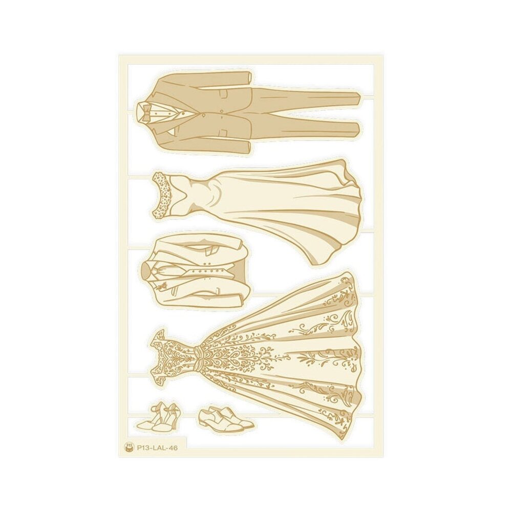 P13 Love and Lace Light Chipboard Embellishments 03 (P13-LAL-46) P13 Love and Lace Light Chipboard Embellishments 03 (P13-LAL-46)