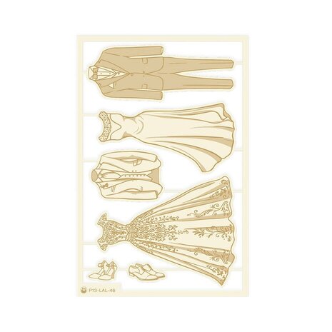 P13 Love and Lace Light Chipboard Embellishments 03 (P13-LAL-46) P13 Love and Lace Light Chipboard Embellishments 03 (P13-LAL-46)