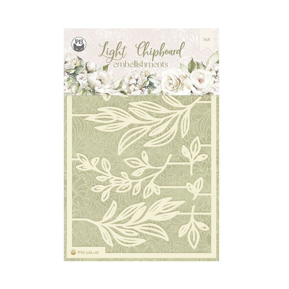 P13 Love and Lace Light Chipboard Embellishments 04 (P13-LAL-47) P13 Love and Lace Light Chipboard Embellishments 04 (P13-LAL-47)