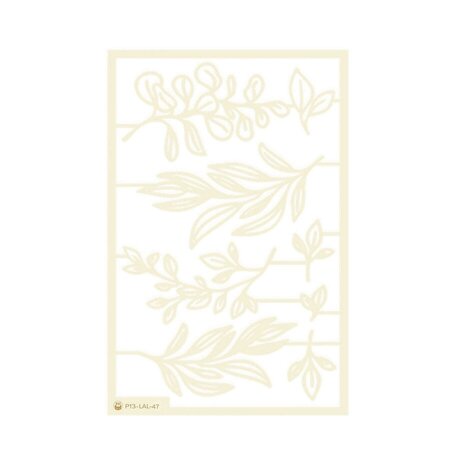P13 Love and Lace Light Chipboard Embellishments 04 (P13-LAL-47) P13 Love and Lace Light Chipboard Embellishments 04 (P13-LAL-47)