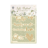 P13 Love and Lace Light Chipboard Embellishments 06 (P13-LAL-55)