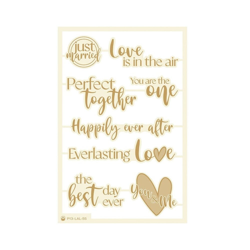 P13 Love and Lace Light Chipboard Embellishments 06 (P13-LAL-55) P13 Love and Lace Light Chipboard Embellishments 06 (P13-LAL-55)