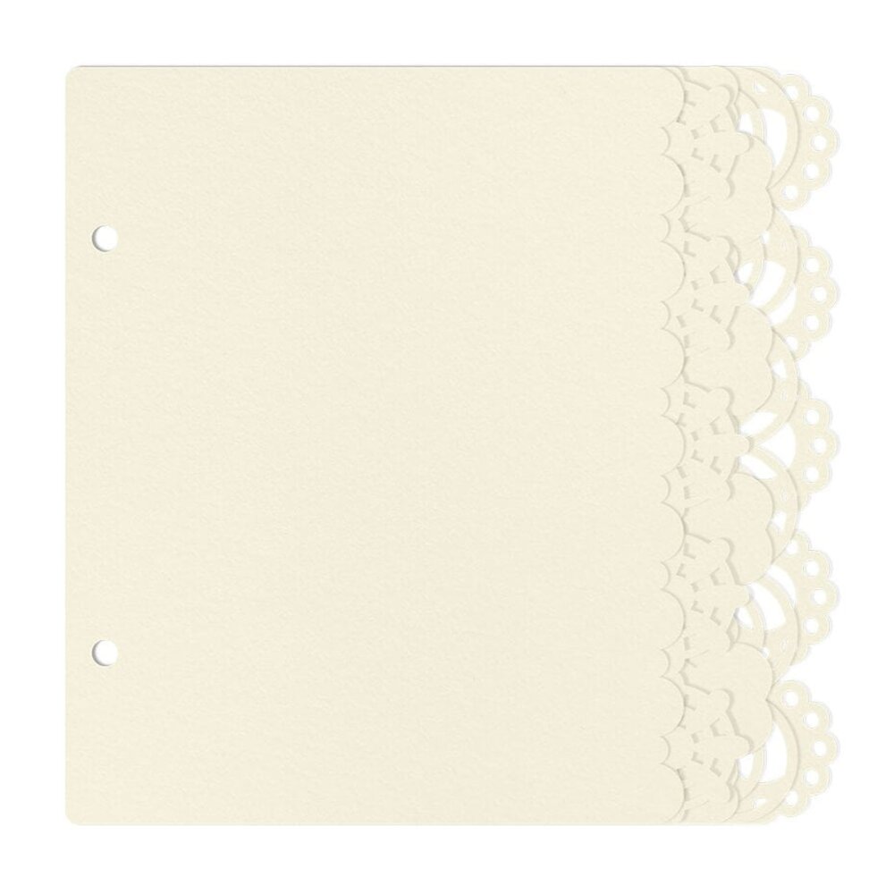 P13 Love and Lace Light Chipboard Embellishments 6x6 Inch Album Base (P13-LAL-57) P13 Love and Lace Light Chipboard Embellishments 6x6 Inch Album Base (P13-LAL-57)