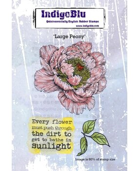 IndigoBlu Large Peony A6 Rubber Stamps (IND1273) IndigoBlu Large Peony A6 Rubber Stamps (IND1273)