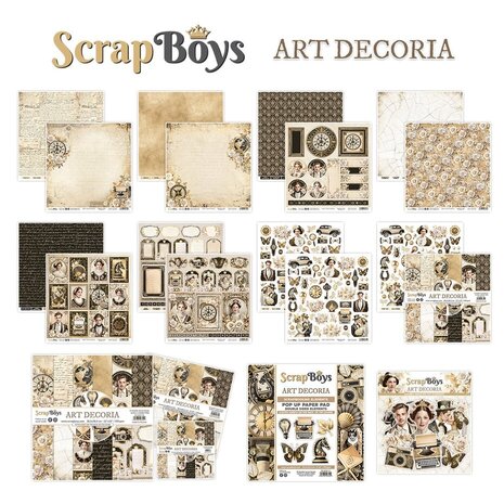 ScrapBoys Art Decoria 8x8 Inch Paper Pad (SB-ARDE-10) ScrapBoys Art Decoria 8x8 Inch Paper Pad (SB-ARDE-10)