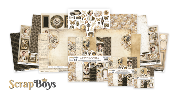 ScrapBoys Art Decoria 8x8 Inch Paper Pad (SB-ARDE-10) ScrapBoys Art Decoria 8x8 Inch Paper Pad (SB-ARDE-10)