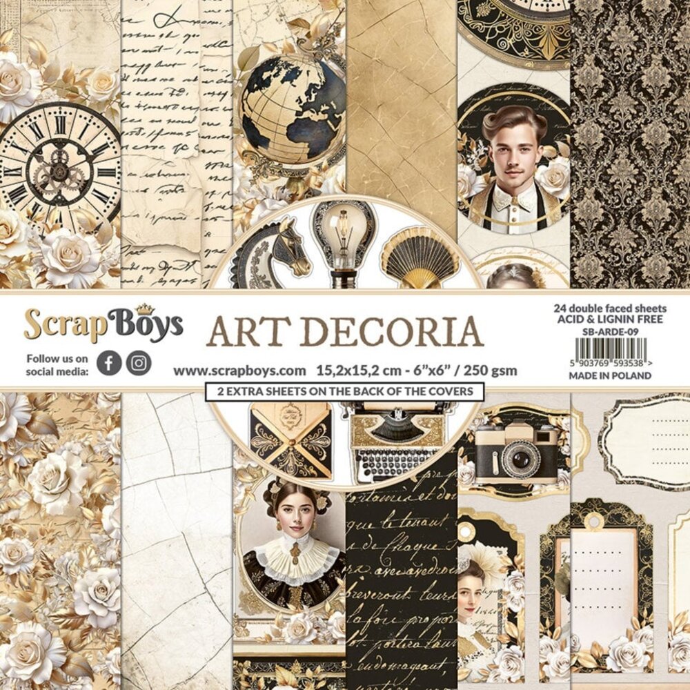 ScrapBoys Art Decoria 6x6 Inch Paper Pad (SB-ARDE-09)