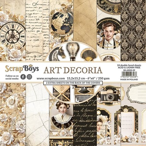 ScrapBoys Art Decoria 6x6 Inch Paper Pad (SB-ARDE-09)