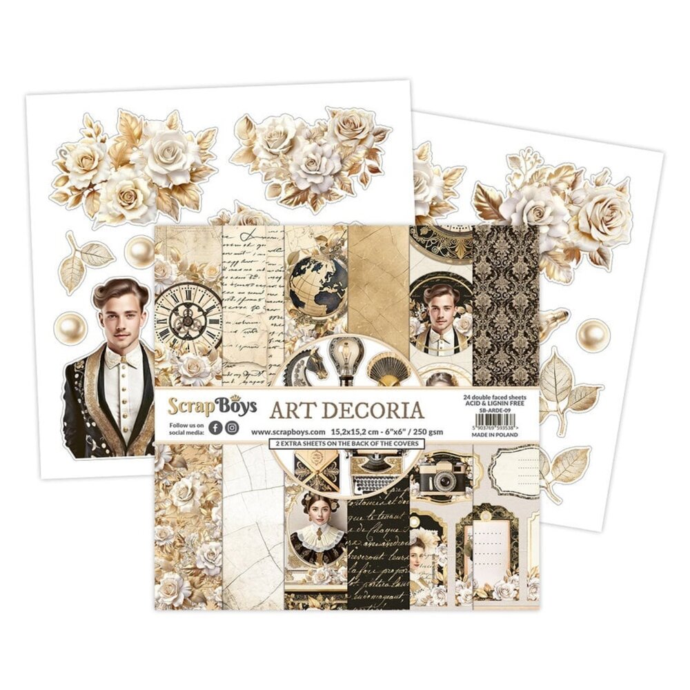 ScrapBoys Art Decoria 6x6 Inch Paper Pad (SB-ARDE-09)