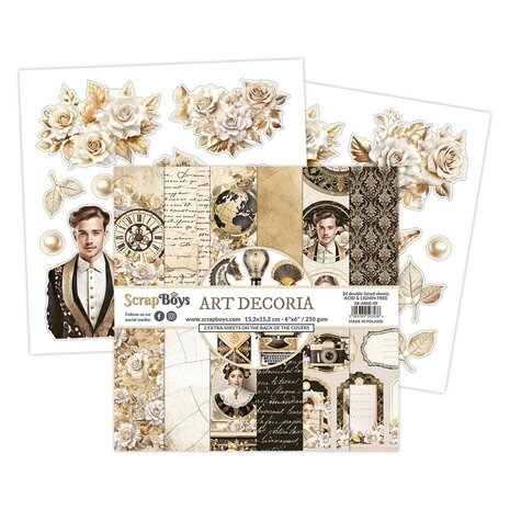 ScrapBoys Art Decoria 6x6 Inch Paper Pad (SB-ARDE-09)