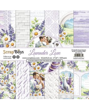 ScrapBoys Lavender Love 6x6 Inch Paper Pad (SB-LALO-09) ScrapBoys Lavender Love 6x6 Inch Paper Pad (SB-LALO-09)
