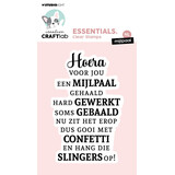 Creative Craftlab Essentials Clear Stamps Mijlpaal (CCL-ES-STAMP623)
